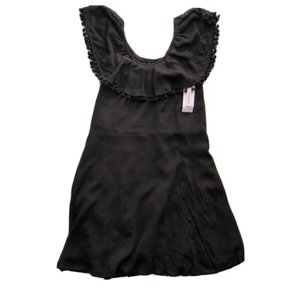 Glamorous Dresses & Skirts - Glamorous Women's Black Pom Down Dress Size XS Nasty Gal $68